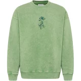 TOPMAN Sweater majica svijetlozelena / tamno zelena