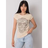 ex moda T-shirt-EM-TS-ES-21-532.18-beige | Shoptok.si