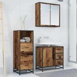 vidaXL Set namještaja za kupaonicu 3 pcs Staro drvo 35 x 37.5 x 100 cm | shoptok.hr