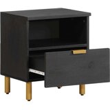  Nočna omarica črna 40x33x46 cm inženirski les, (21779837) | Shoptok.si