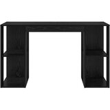  Stol s policom Crni hrast 130 x 50.5 x 75 cm Konstruirano drvo | shoptok.hr