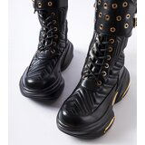 Gemre Black ankle boots decorated with quilting Veronese | Shoptok.si
