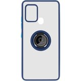 AVIZAR Ovitek z prstanom za Galaxy A21s - hrbtna stran z motno zašcito proti prstnim odtisom, združljivo z magnetnim stojalom - modra, (20626280) | Shoptok.si