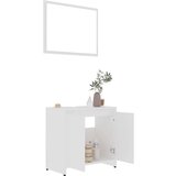  4-dijelni set kupaonskog namještaja od iverice bijeli | shoptok.hr