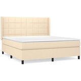  s oprugama i madracem krem 180x200 cm od tkanine | shoptok.hr