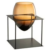 J-Line vase joyce ma/no metal/ver m (21.5x21.5x32.5cm) žuta