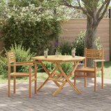  Stolica 2 pcs Smeđa 56 x 55 x 90.5 cm Čvrsto teak drvo | shoptok.hr