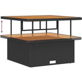  12-dijelni set vrtnog sofera s jastučićima Crni Poliratan Akacija 2-sjedalni vrtni sofa s pohranom i jastučićima Crni Poliratan | shoptok.hr