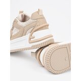 Shelvt Women's sneakers with lace beige | shoptok.hr