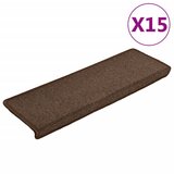 The Living Store Preproge za stopnice 15 kosov 65x21x4 cm rjave - Preproga Za Stopnice, (21487522) | Shoptok.si