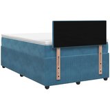  Boxspring krevet s madracem Plava 120 x 190 cm Baršun | shoptok.hr