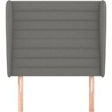  Uzglavlje s ušima tamnosivo 83 x 23 x 118/128 cm od tkanine | shoptok.hr