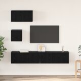 vidaXL Komplet enote za TV Drugo 4 pcs Črni hrast 80 x 30 x 30 cm | Shoptok.si