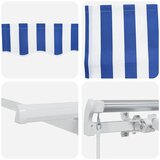  Povlačivi tende Plava i bijela 400 x 200 cm | shoptok.hr