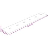  Zidna uzglavlja 12 pcs Krema 90 x 15 cm Lažna koža | shoptok.hr