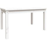  Vrtni stol bijeli 82,5 x 50,5 x 45 cm od masivne borovine | shoptok.hr