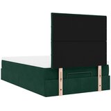  Okvir za krevet s madracima tamnozeleni 120x190 cm baršunasti | shoptok.hr