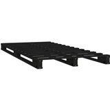  Posteljni okvir črn 75x190 cm trdna borovina 2FT6, (20738912) | Shoptok.si