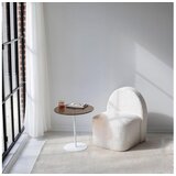 Woody Fashion chill-out - white, bronze whitebronze side table | Eponuda.com