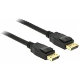 DisplayPort priključni kabel DisplayPort utikač, DisplayPort utikač 2.00 m crna 83806 pozlaćeni kontakti DisplayPort kabel