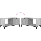 vidaXL Klubska miza Siva sonoma 90 x 49 x 46 cm Konstruiran les | Shoptok.si