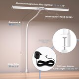 EYOCEAN 72 cm namizna svetilka z dvojno glavo, sponko in daljinskim upravljalnikom | Shoptok.si