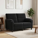SOFA kavč dvosed, žamet, črna, 154x85x93 cm Cene