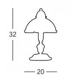  Kolarz 731.73.73 - Stona lampa NONNA 1xE27/75W/230V | Eponuda.com