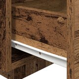  Noćni ormarići s LED svjetlima 2 kom Stari drvo 40x39x37 cm | shoptok.hr