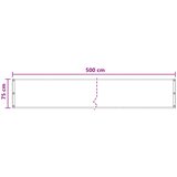  Balcony ekran Pijesak 75 x 500 cm HDPE i Aluminij | shoptok.hr