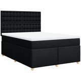  Krevet s oprugama i madracem crni 140x200 cm od tkanine | shoptok.hr