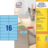 Avery Zweckform Etikete za označevanje, modre 105 x 37 mm Cene