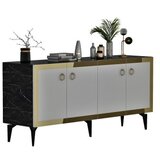 Hanah home komoda poli black marble white gold | ePonuda.com