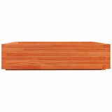  Vrtna sadilica voštano smeđa 100x100x26,5 cm masivna borovina | shoptok.hr