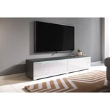 P & B Nizka Omarica Lowa, Antracit, Bela, Led | Shoptok.si