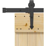  Klizna vrata NARVIK Prirodna i crna 85 x 210 cm (152,5 cm) | shoptok.hr
