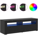 TV ormarić s LED svjetlima crni hrast 120x35x40 cm inženjerski drvo | shoptok.hr