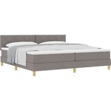  Postelja s škatlo in vzmetnico Taupe 200x200 cm Tkanina, (22082789) | Shoptok.si