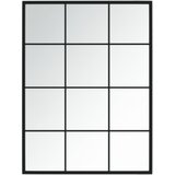 Zidno ogledalo crno 80 x 60 cm metalno | Eponuda.ba