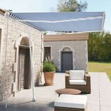  Samostojeća tenda na ručno uvlačenje 300 x 250 cm plavo-bijela Cijene