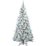 vidaXL Umjetno božićno drvce s nogom s stalakom Zelena 210 cm PE i PVC | shoptok.hr