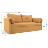 Kave Home Gorčično rumena raztegljiva sedežna garnitura 210 cm Tanit – | Shoptok.si
