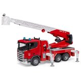 Bruder Gasilska enota Scania Super 560R z vrtljivo lestvijo, vodno črpalko in svetlobno + zvočnim modulom Cene