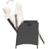  9-dijelni vrtni blagovaonski set s jastucima crni od poliratana | shoptok.hr