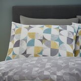 Catherine Lansfield Siva posteljnina za zakonsko posteljo 200x200 cm Retro Circles – | Shoptok.si