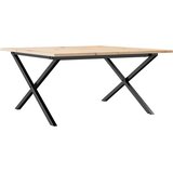  Stolić za kavu X-oblika 80x80x45 cm borovina i čelik | shoptok.hr