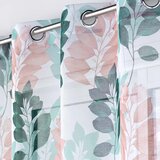 Douceur d intérieur Bela/zelena prosojna zavesa 140x280 cm Belline – | Shoptok.si