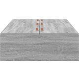  Postelja z dodatnim prostorom za shranjevanje Siva Sonoma 90x200 cm | Shoptok.si