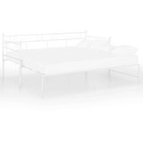  Izvlečni posteljni okvir bel iz kovine 90x200 cm, (20606337) | Shoptok.si