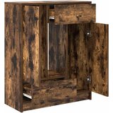  Komoda s ladicama i vratima dimljeni hrast 73x31x90 cm | shoptok.hr